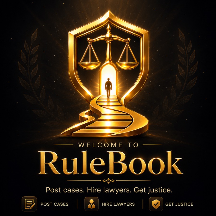RuleBook — Post cases. Hire lawyers. Get justice.